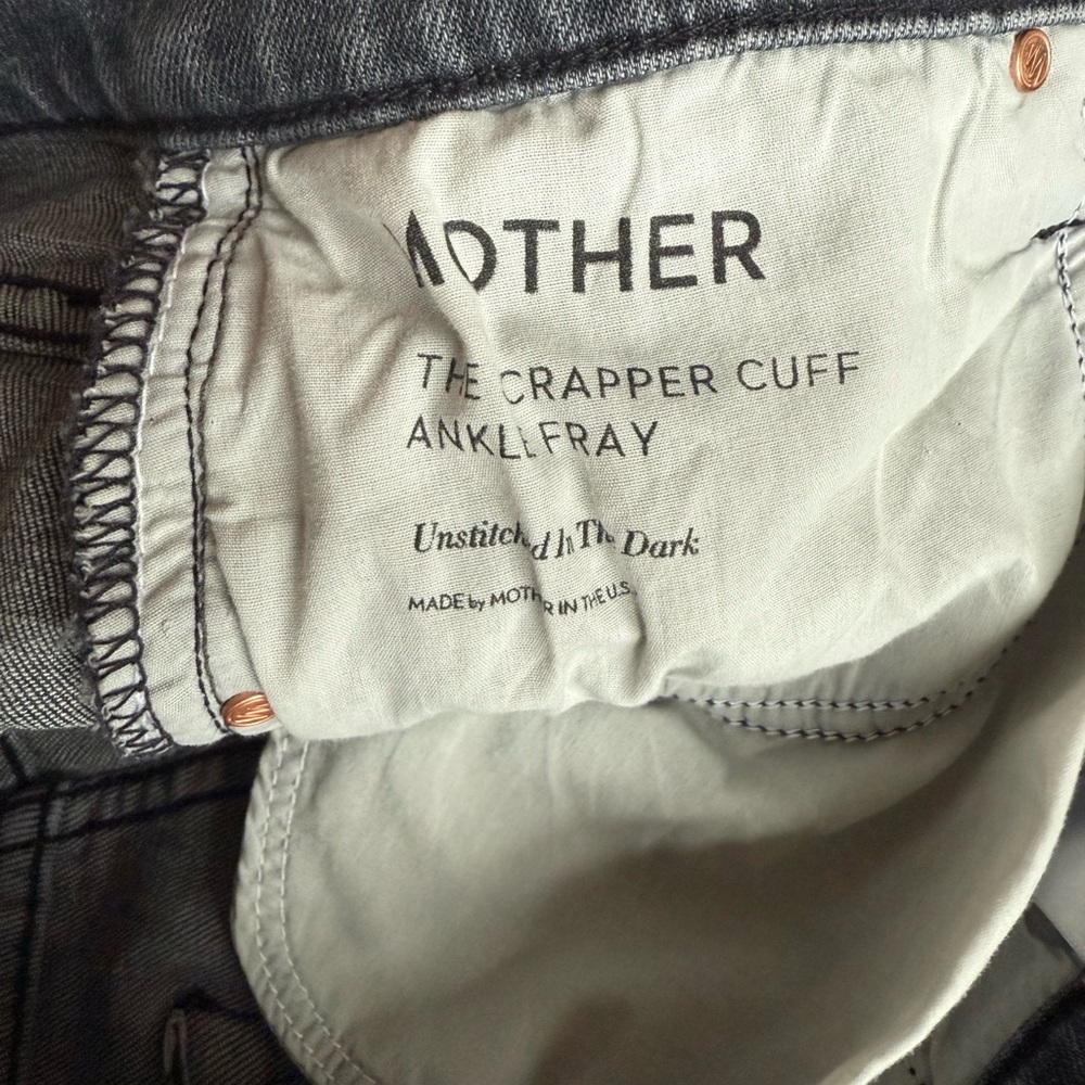MOTHER The Scrapper Cuff Ankle Fray Jeans - Picture 8 of 11